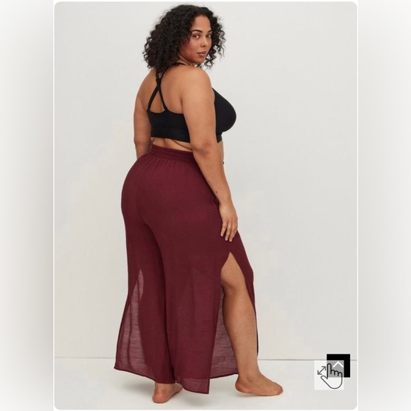 NWT Torrid Side Slit Beach Pant Size 6X - Picture 2 of 2